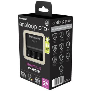 Panasonic  Chargeur enfichable BQ-CC55 avec 4 accus eneloop pro 