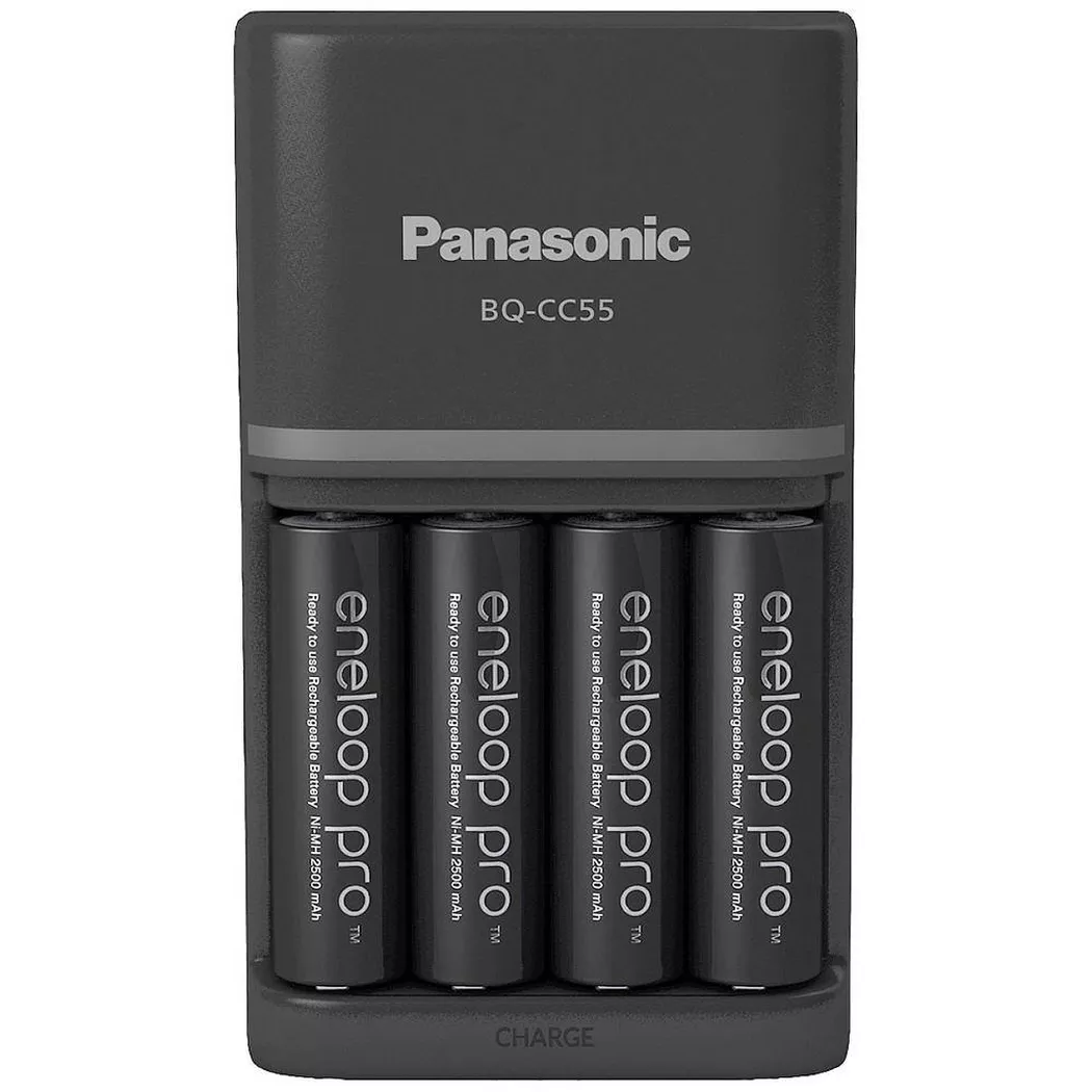 Panasonic Chargeur eneloop pro Smartplus Charger + 4x AA 2500 mAh