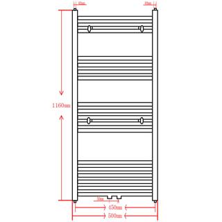 VidaXL Radiateur sèche-serviettes  