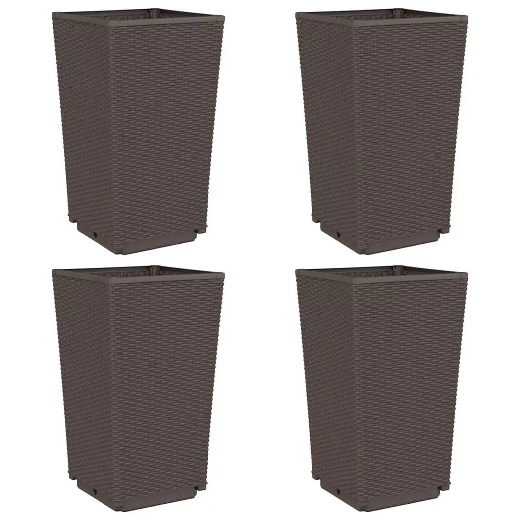 VidaXL - Jardinière polypropylène, One Size, Marron