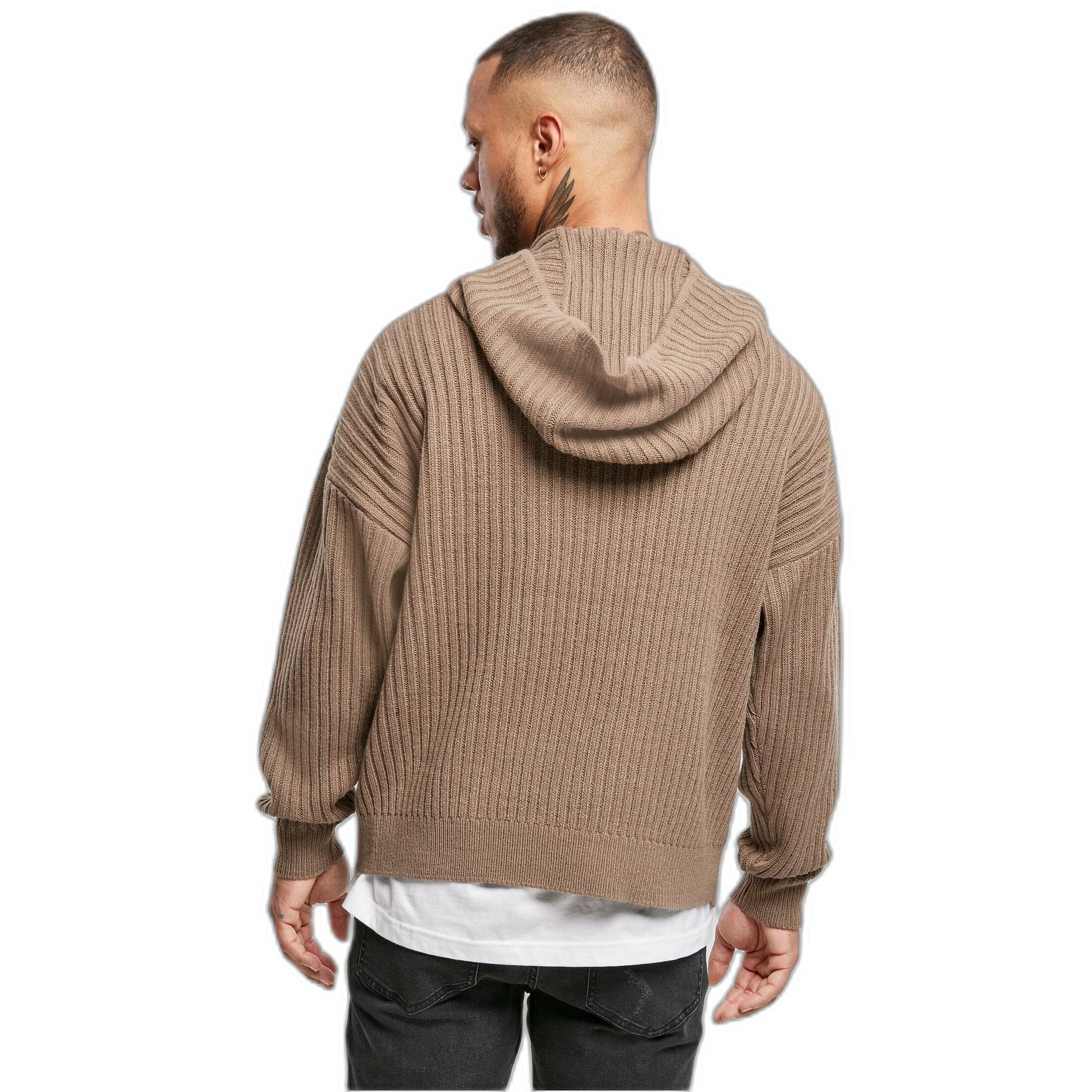 URBAN CLASSICS  getrickter kapuzenpullover urban claic 