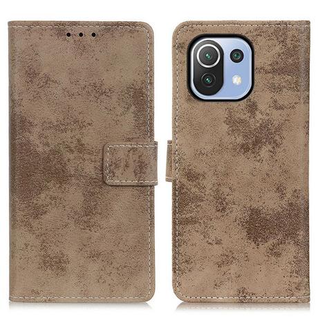 Cover-Discount  Xiaomi 11 Lite - Vintage Etui Wildleder Optik 