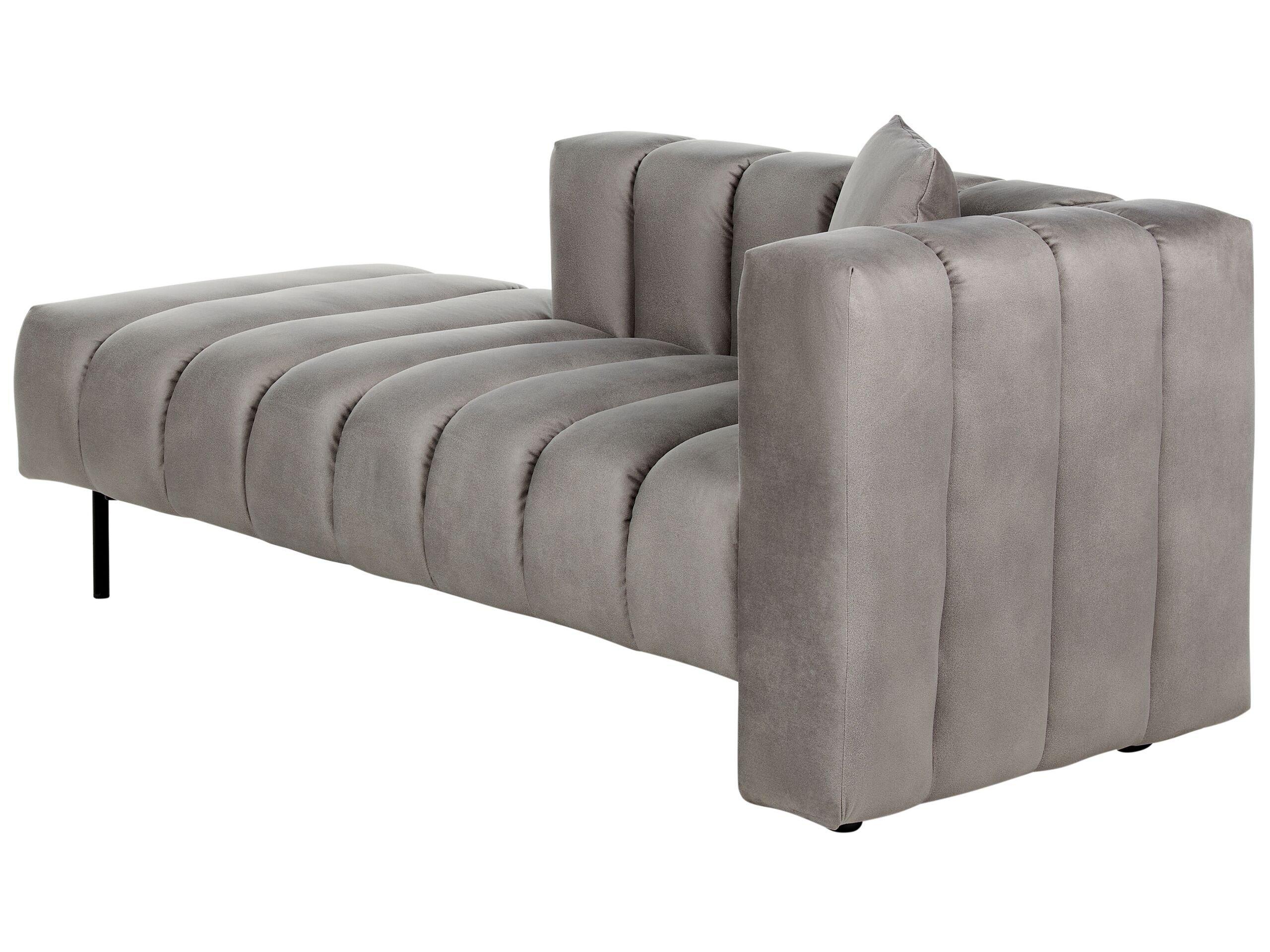 Beliani Chaiselounge (R) aus Samtstoff Modern LANNILS  