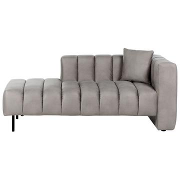 Chaise longue versione destra en Velluto Moderno LANNILS