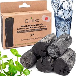 Orinko  Binchotan Aktivkohle Wasserfilter Japan 5er-Pack 