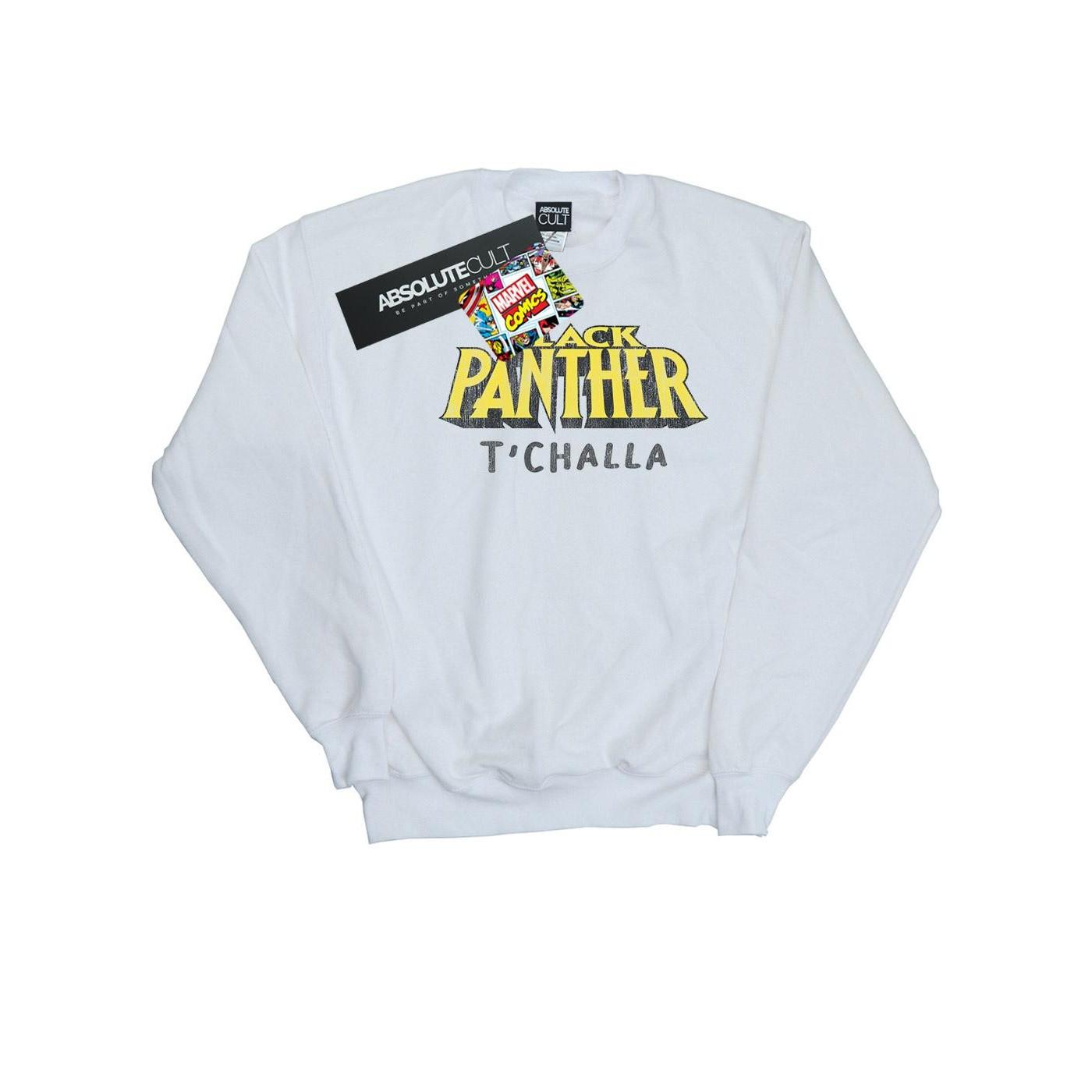 Image of Black Panther Aka T'challa Sweatshirt Jungen Weiss 152-158
