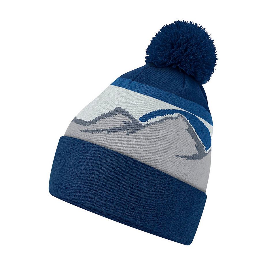 Beechfield Bonnet avec Pompon et Motif Montagne  
