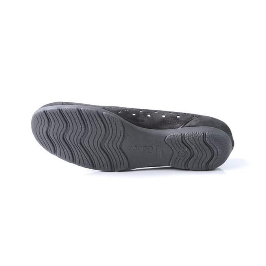 Gabor Hovercraft Perforierte Samtleder Ballerinas  