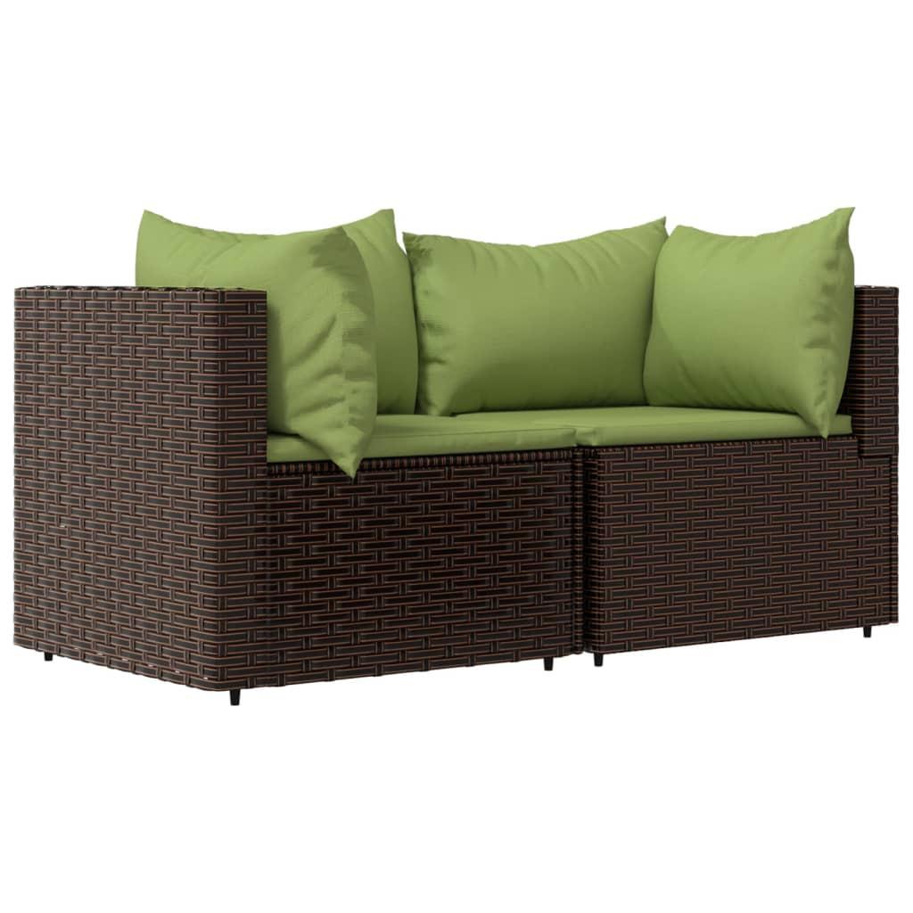 VidaXL Ecksofa poly-rattan  