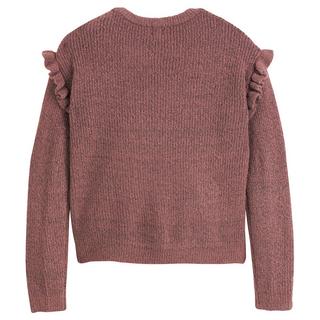 La Redoute Collections  Pull col rond en fine maille avec volants 