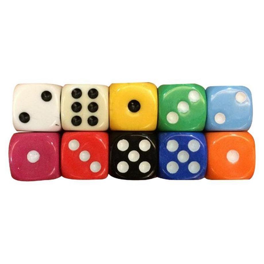 Gameloot  Dadi a 6 facce, 100 pz - Multicolore 
