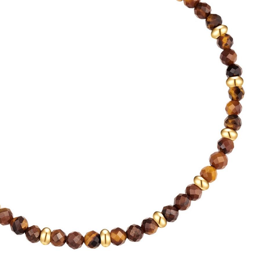 Glanzstücke München  Bracelet acier inoxydable œil de tigre 