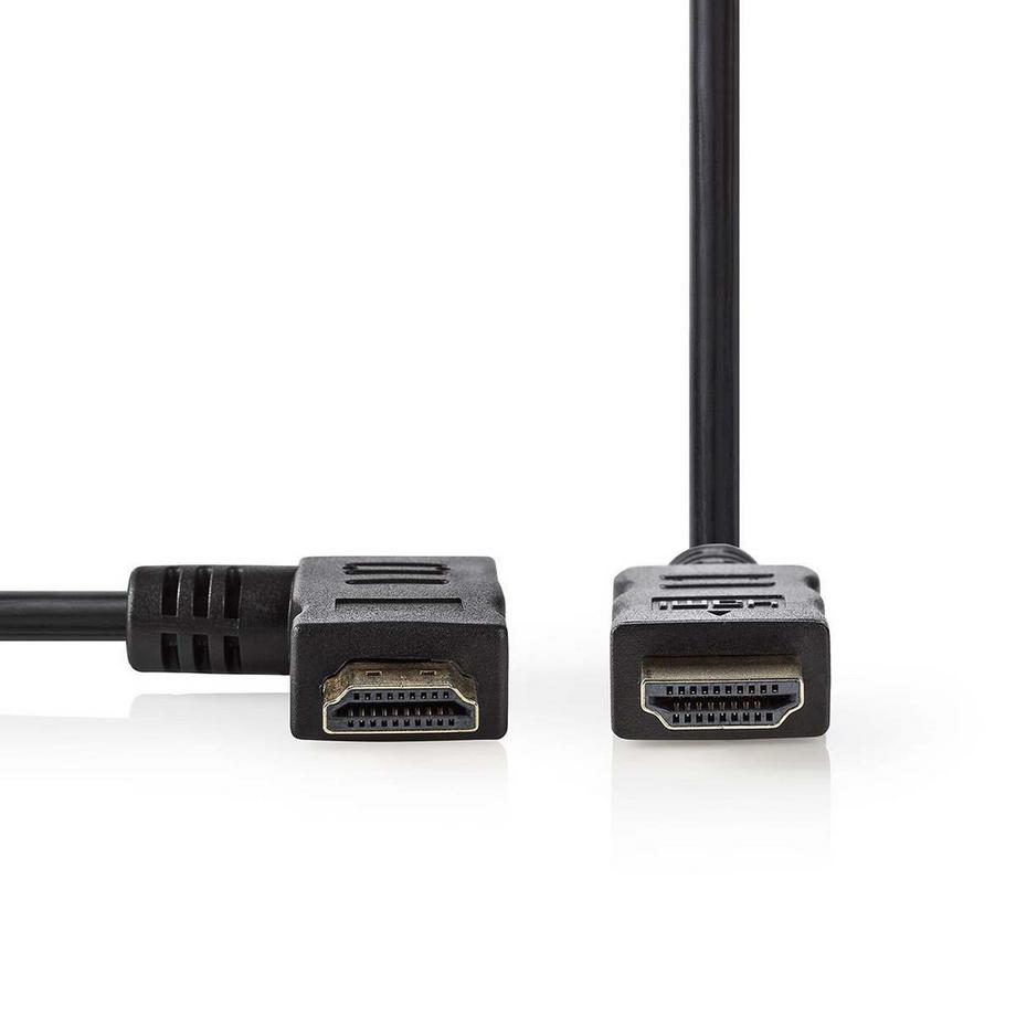 Nedis  Câble HDMI™ haute vitesse avec Ethernet | Connecteur HDMI™ | Connecteur HDMI™ | 4K@30Hz | 10,2 Gbps | 1,50 m | Rond | PVC | Noir | Blister 