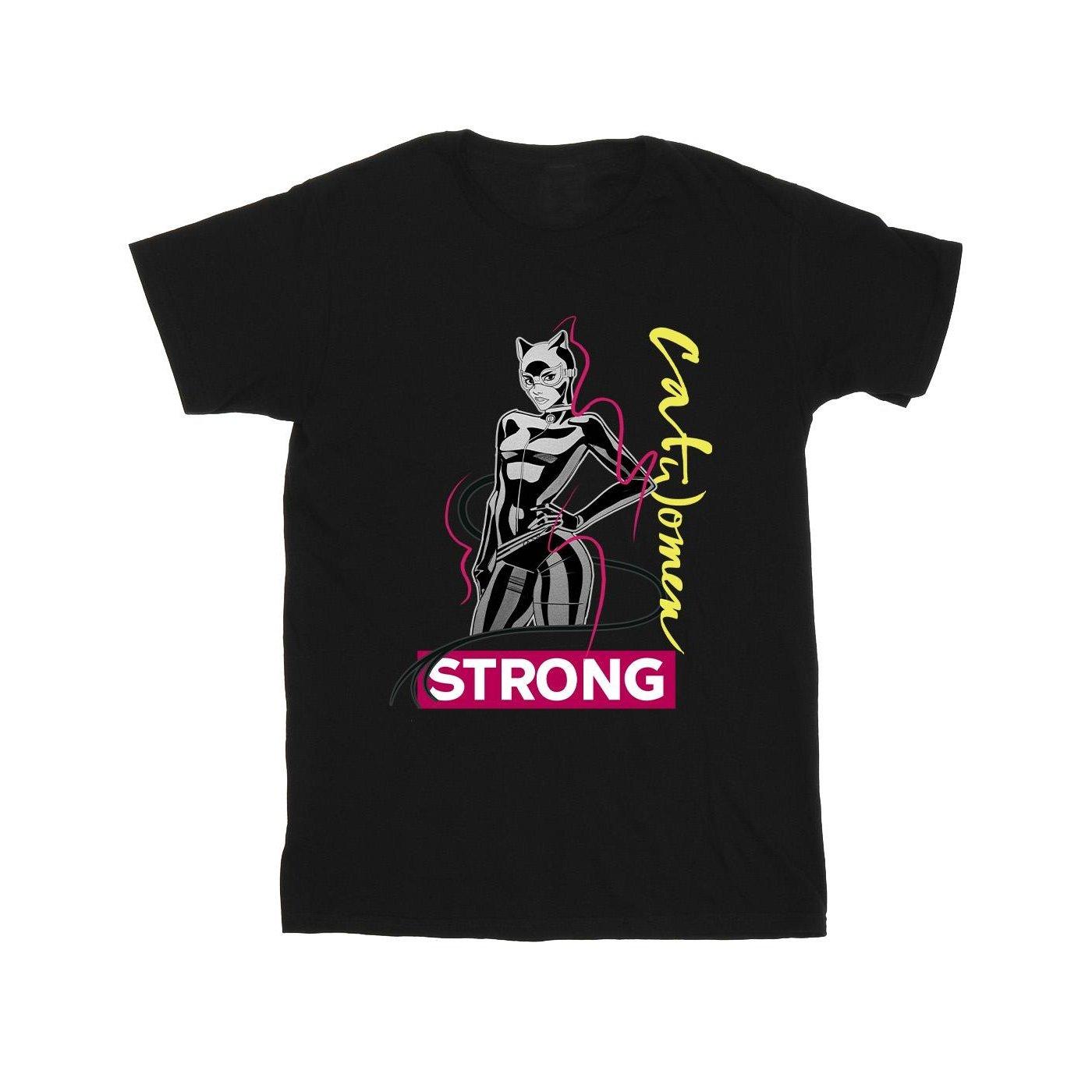 Image of Batman Catwoman Strong Tshirt Mädchen Schwarz 128