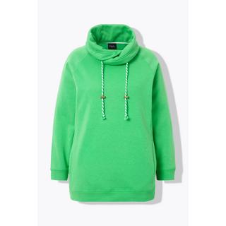 Ulla Popken  Sweatshirt, weiter Stehkragen, Taschen, Raglan-Langarm 