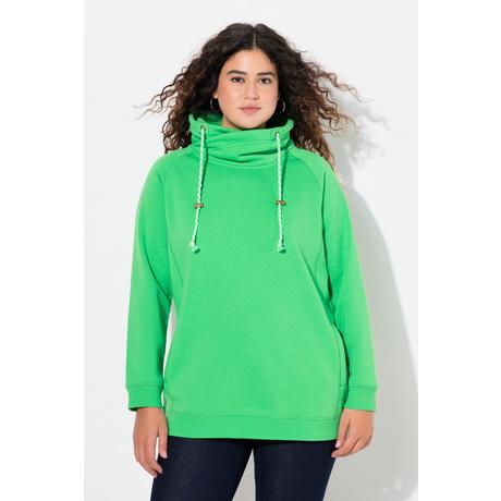 Ulla Popken  Sweatshirt, weiter Stehkragen, Taschen, Raglan-Langarm 