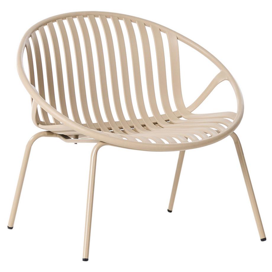 Beliani Gartenstuhl 2er Set aus Kunststoff  CASPERIA  