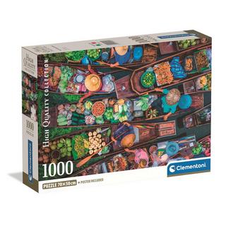 Clementoni  Puzzle Thailändischer Schwimmender Markt (1000Teile) 