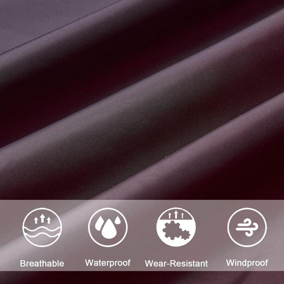 Alopini Regencape mit Kapuze Reissverschluss Wiederverwendbarer Regenmantel  