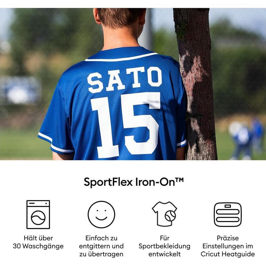 Cricut Aufbügelfolie Sportflex  