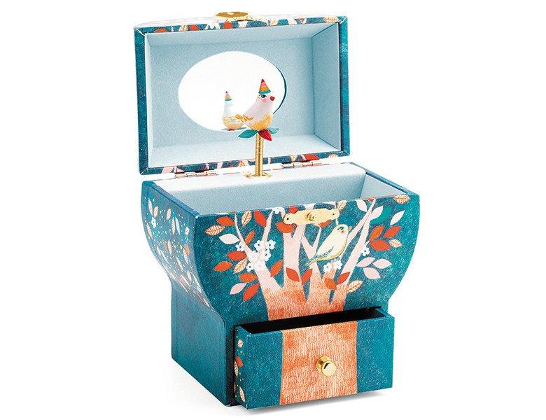 Image of Dekoration Musikspieldose Vogel