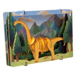 Escape Welt  Brontosaure - Modèle 3D en bois 