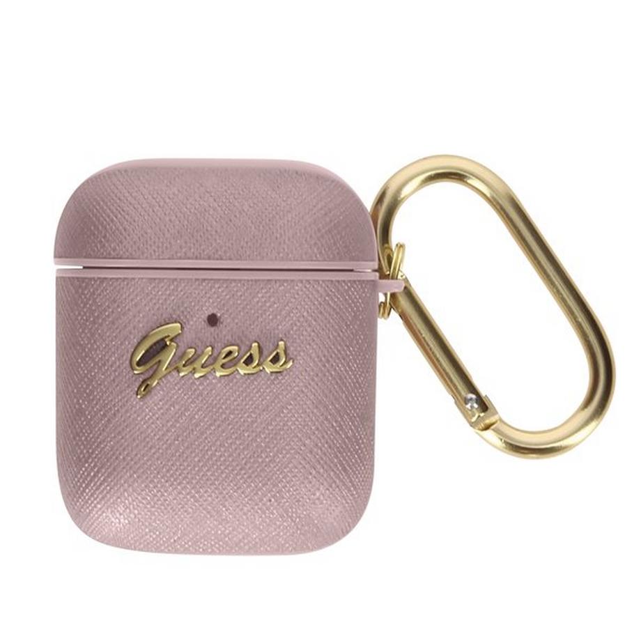 GUESS  Guess Saffiano Hülle AirPods Rosegold 