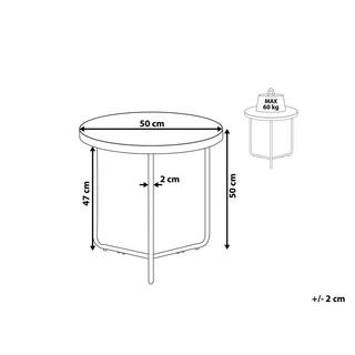 Beliani Table d'appoint en MDF Moderne MELODY  