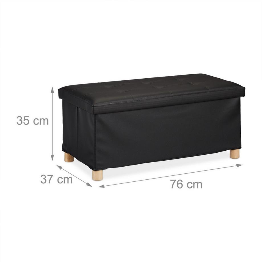 Northix Sitzbank aus Kunstleder  