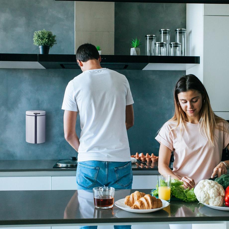 Northix Poubelle de salle de bain murale  