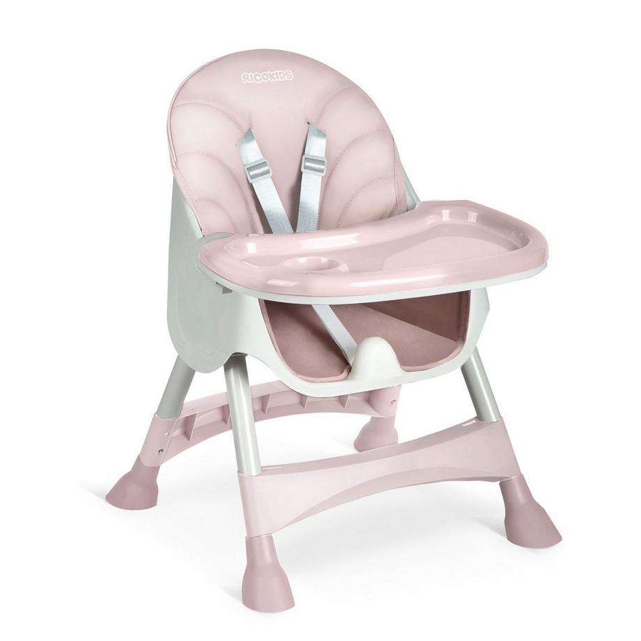 B2X  Chaise de salle à manger rose avec table pour bébé - Milo 