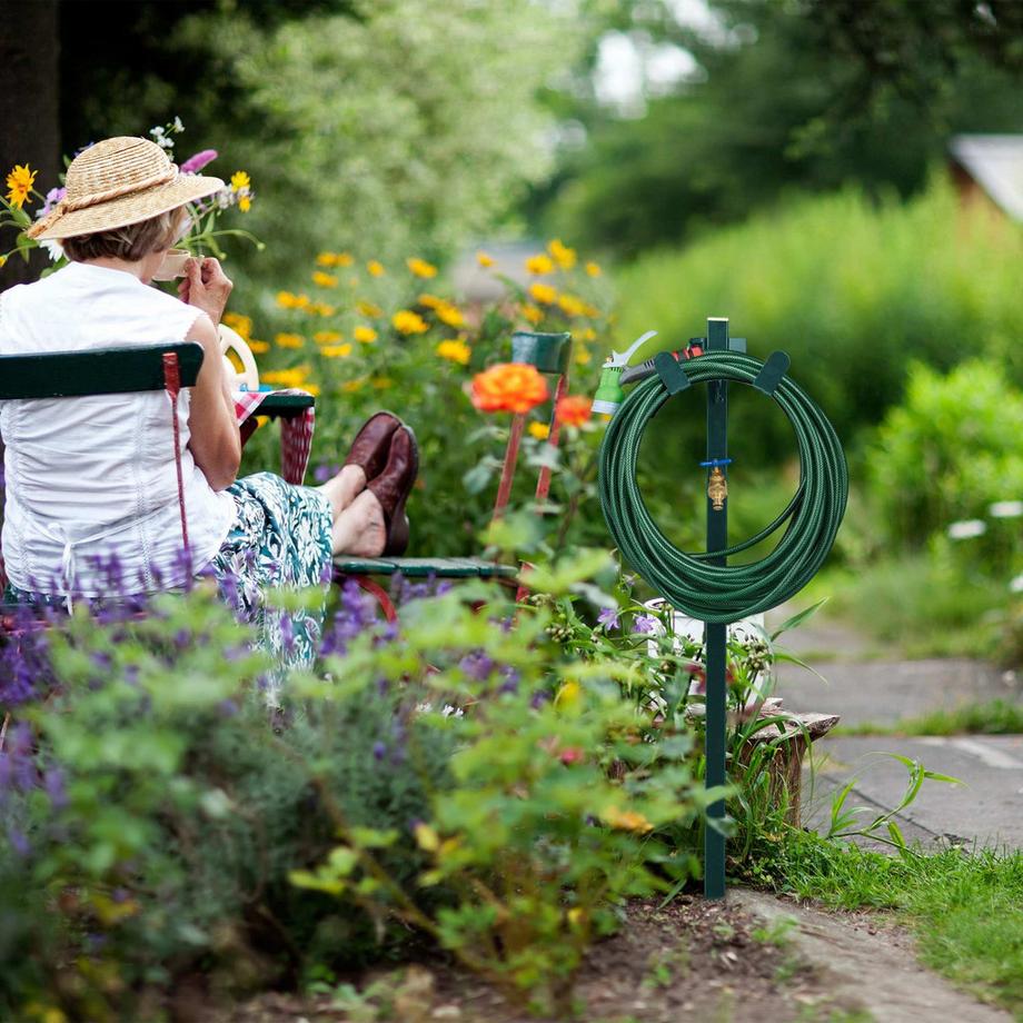 Northix  Robinet sur pied avec support pour tuyau d'arrosage 