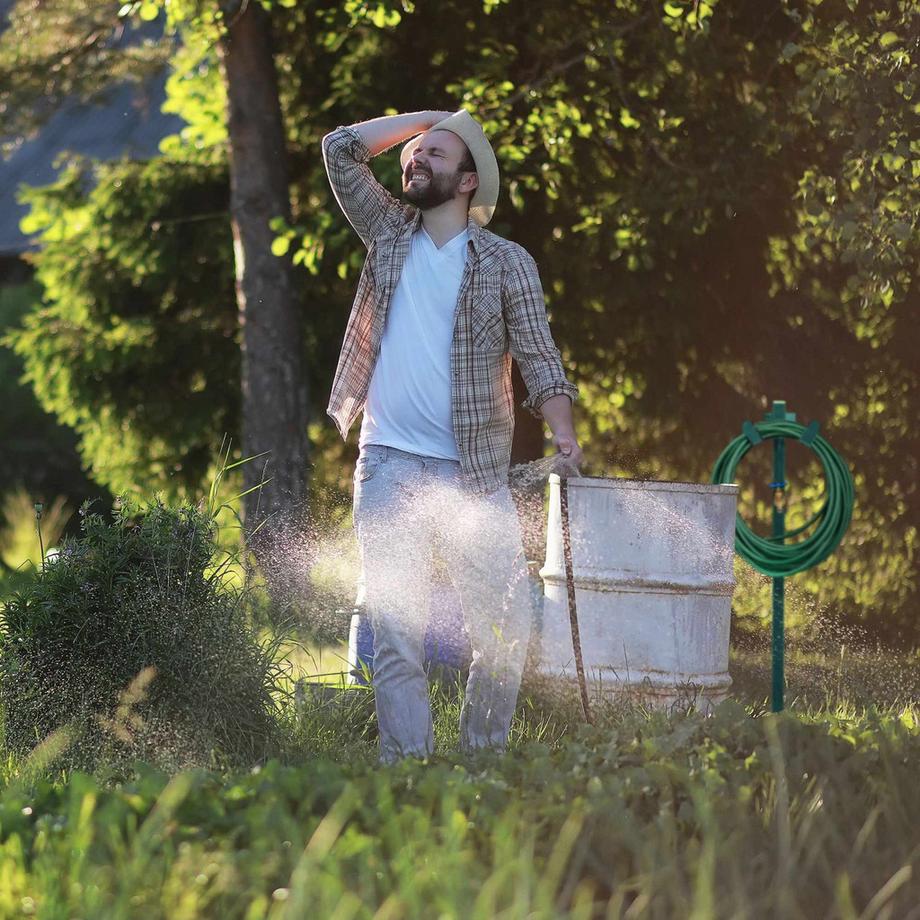 Northix  Robinet sur pied avec support pour tuyau d'arrosage 