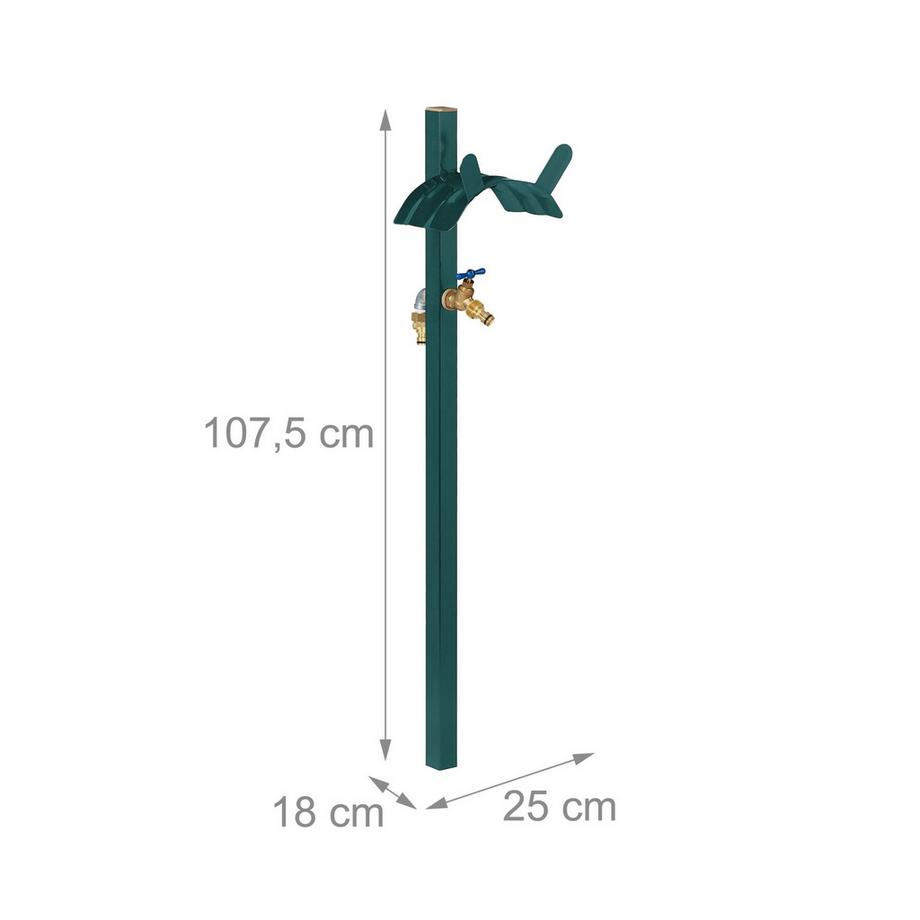 Northix  Robinet sur pied avec support pour tuyau d'arrosage 