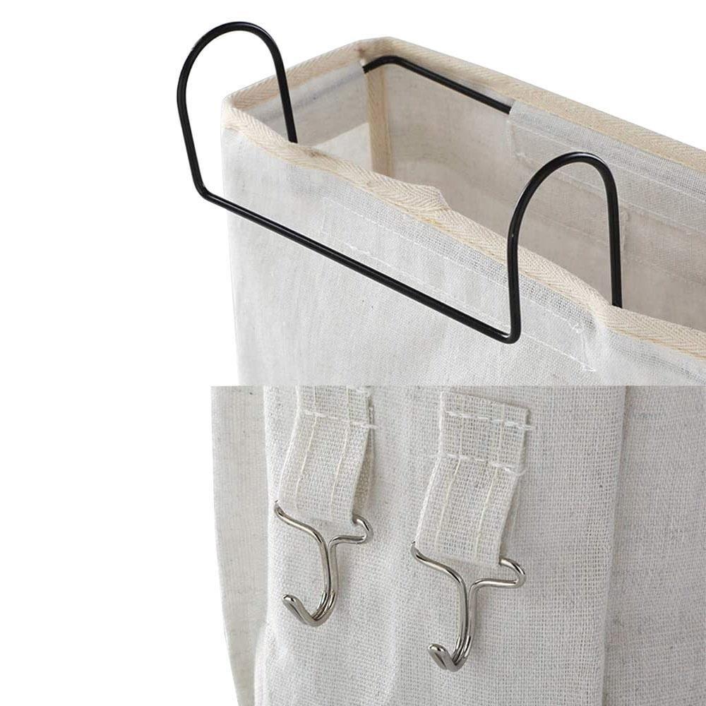 Northio Sac de Rangement pour Lit / Porte - Gris  