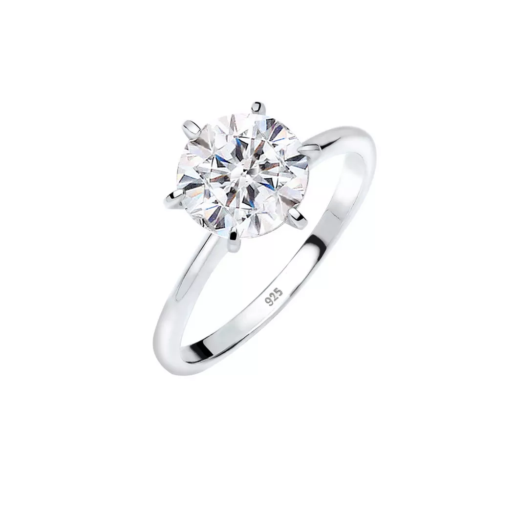 Elli - Ring Kristall, 52mm, Argento