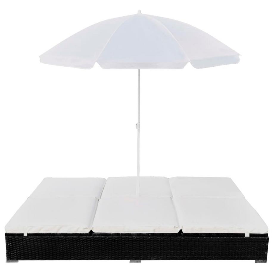 VidaXL Sonnenliege poly-rattan  
