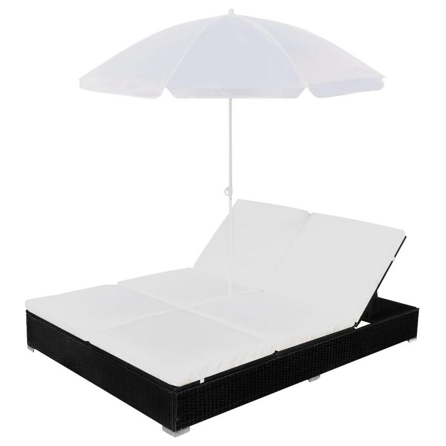 VidaXL Sonnenliege poly-rattan  