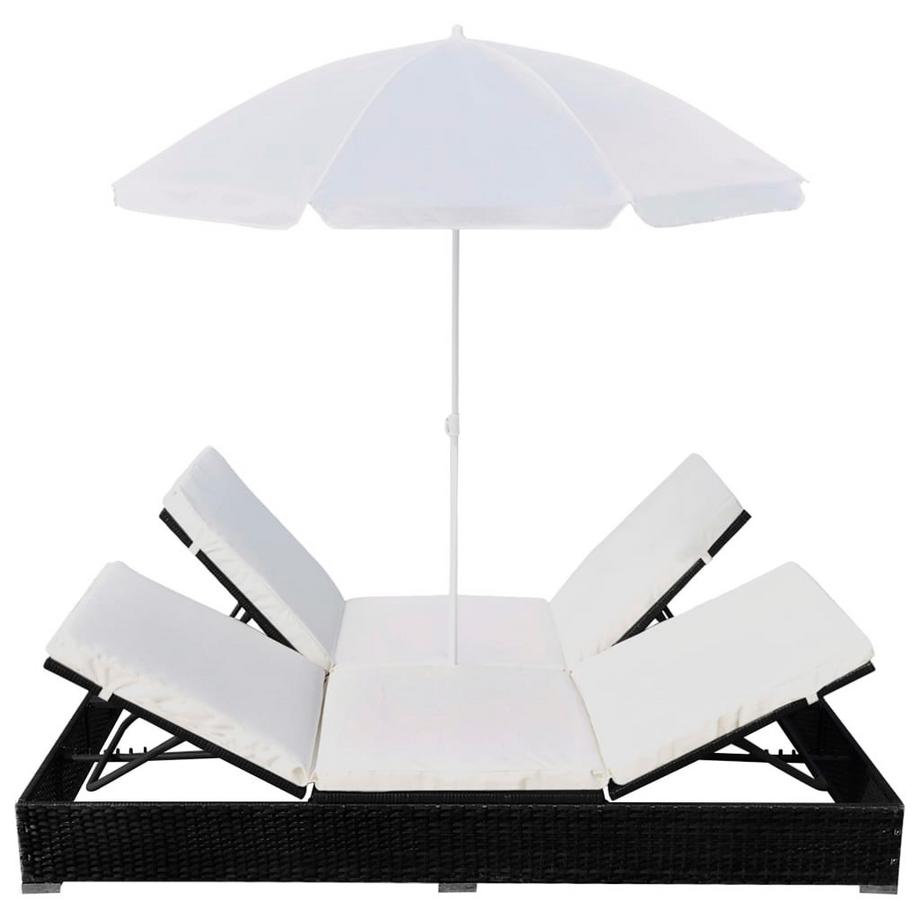 VidaXL Sonnenliege poly-rattan  