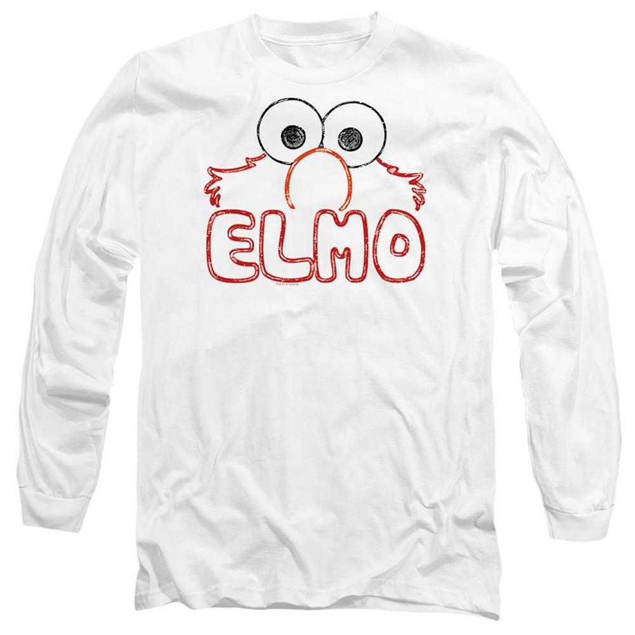 Maglietta Elmo Lettere Manica Lunga
