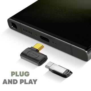 Avizar  USB-C Winkeladapter Männlich / Weiblich 