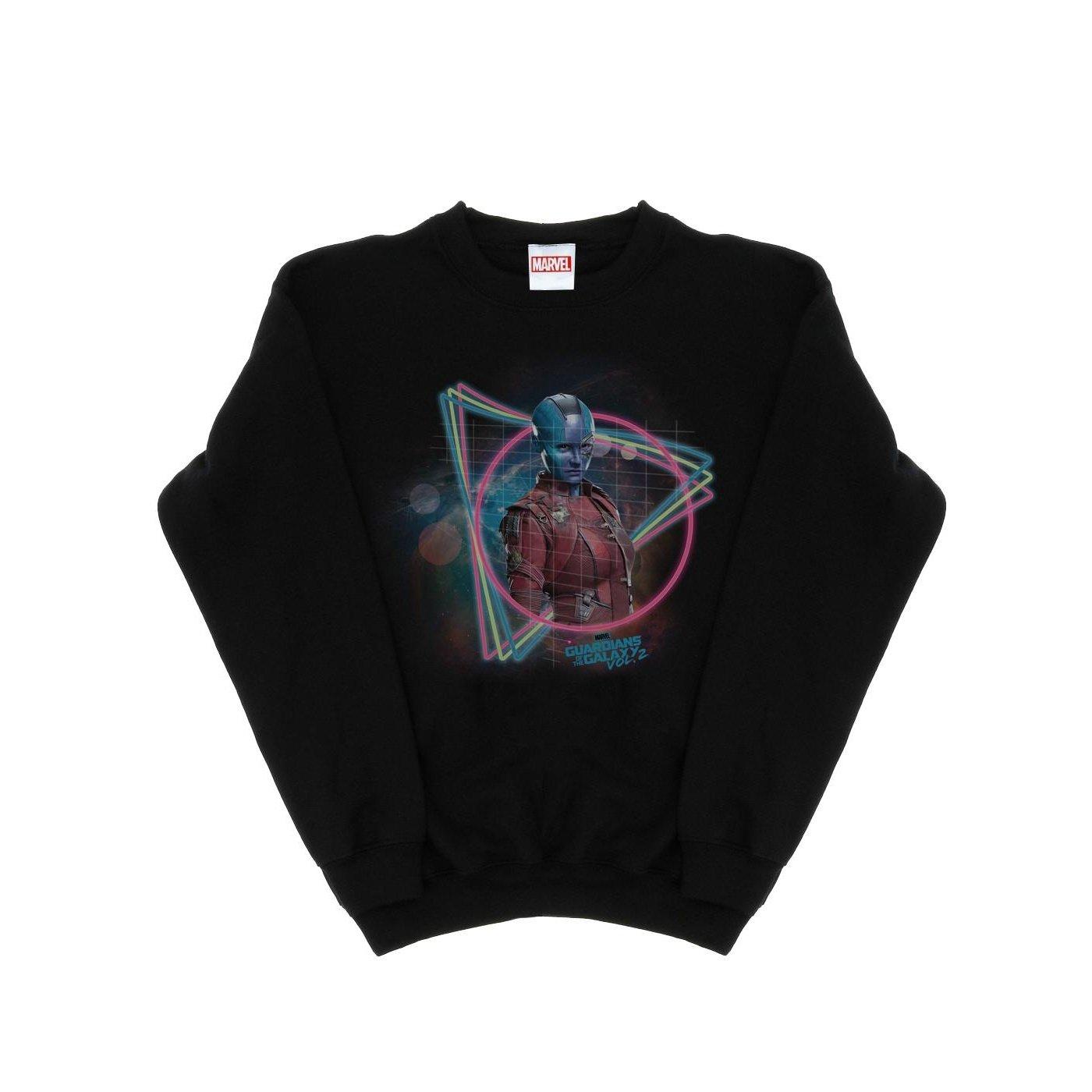 Image of Guardians Of The Galaxy Neon Nebula Sweatshirt Unisex Schwarz 152-158