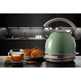 Ariete Ariete 2877 Bollitore elettrico 1,7 Litri di Design - Infusi, t� e tisane - Autospegnimento - 2000 Watt - Acciaio Inox - Linea Vintage - Verde  