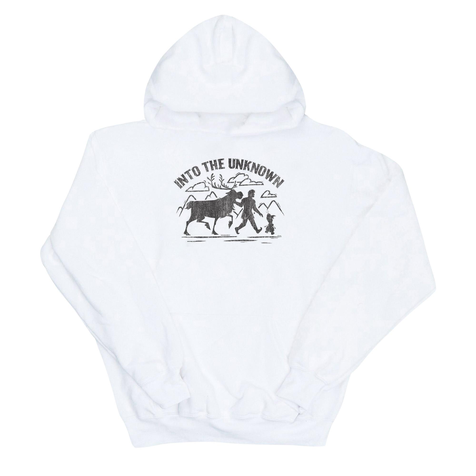 Image of Frozen 2 Into The Unknown Kapuzenpullover Unisex Weiss 128