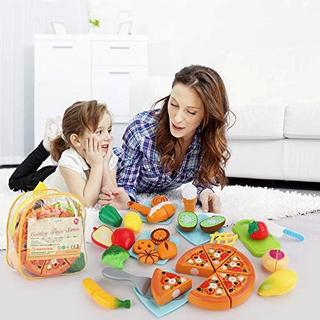 Activity-board  Lot de 31 jouets alimentaires coupant les fruits et légumes Jouet de cuisine pour enfants Jouet de jeu de rôle Accessoires de cuisine 