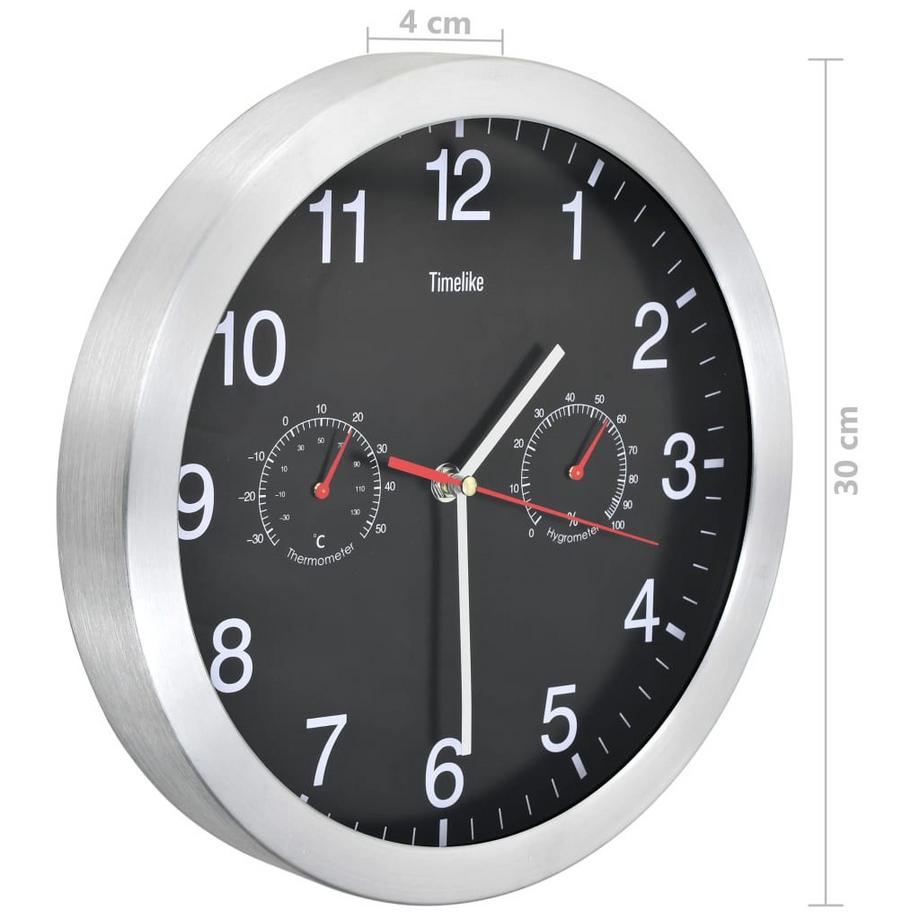 VidaXL Horloge murale aluminium  