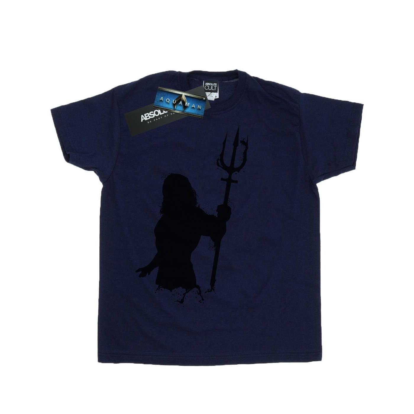 Image of Aquaman Mono Silhouette Tshirt Mädchen Marine 152-158