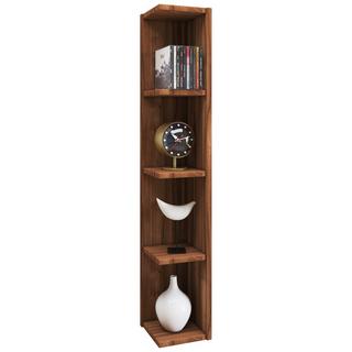 VCM Holzregal stehend | platzsparendes Regal | Maße: H. 97 x B. 15 x T. 17 cm | Elegantes Regal stehend | Aufbewahrungsregal | Bücherregal - Honsa  