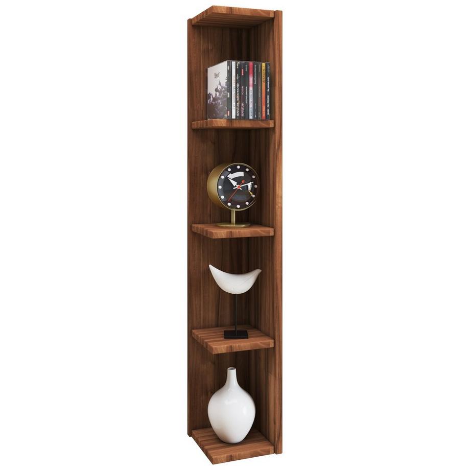 VCM Holzregal stehend | platzsparendes Regal | Maße: H. 97 x B. 15 x T. 17 cm | Elegantes Regal stehend | Aufbewahrungsregal | Bücherregal - Honsa  