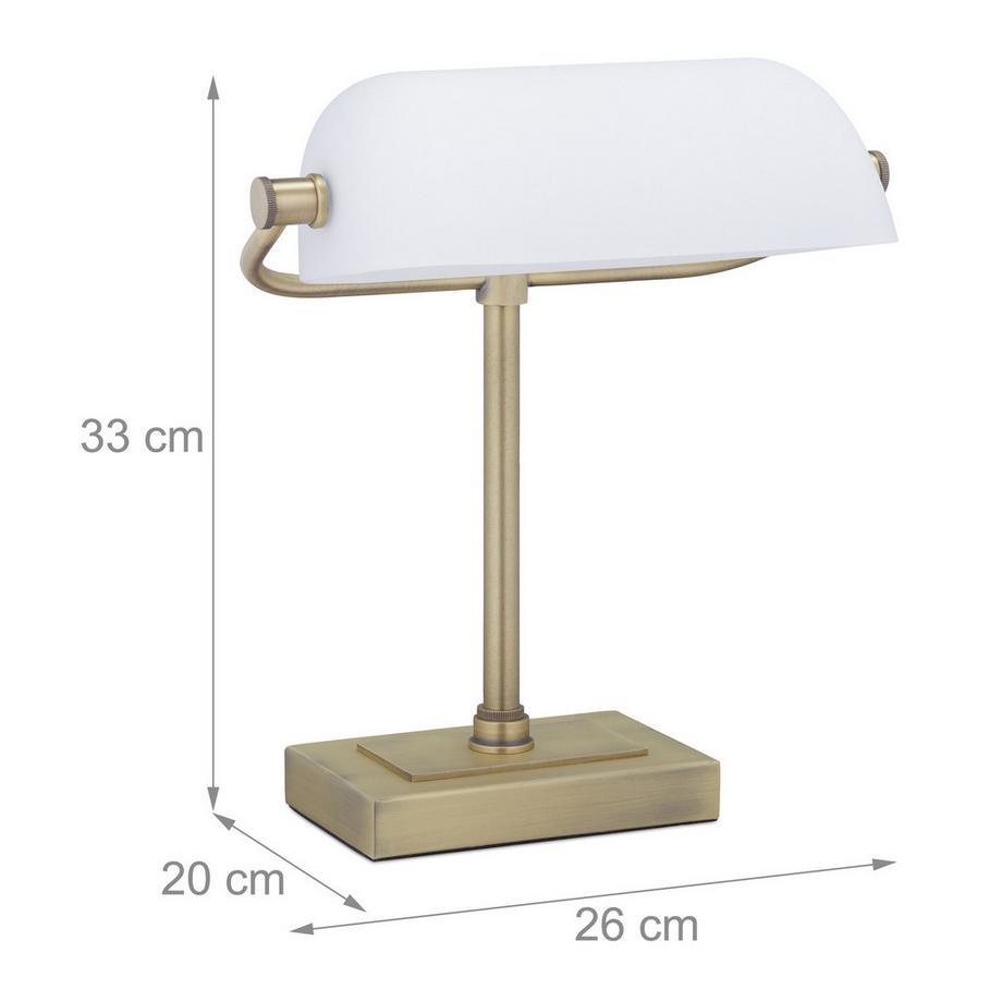 B2X Bankerlampe mitem Schirm  